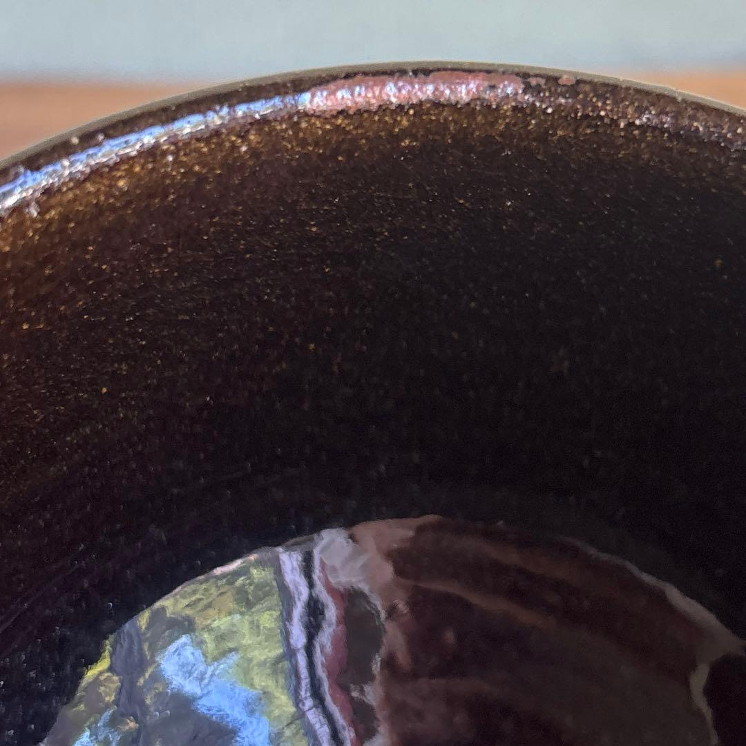 Kuro-Satsuma Black Glaze Matcha Chawan Tea Bowl by 14th Chin Jukan, Signed Tomobako, Satsuma Ware Japanese Pottery