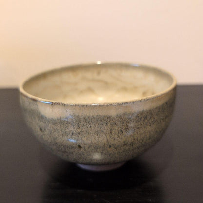 Shodai-yaki Chawan by Chikashige Jitaro, Kengun Kiln — Natural Ash Glaze Tea Bowl