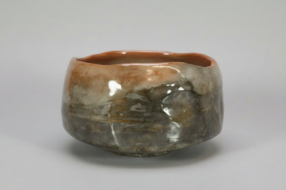 Katsura Kiln Aka-Raku Red Tea Bowl - Kyoto Style Chawan with Box Unused