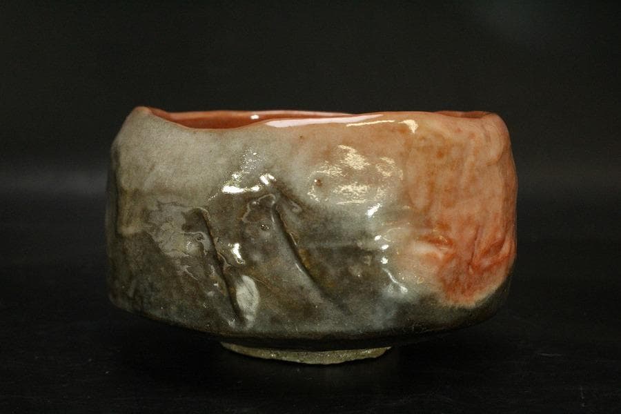 Katsura Kiln Aka-Raku Red Tea Bowl - Kyoto Style Chawan with Box Unused