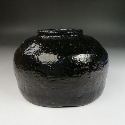 Ohi Ware Black Tea Bowl by Izumi Kisen - Shoun Kiln Kanazawa Chawan