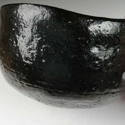 Ohi Ware Black Tea Bowl by Izumi Kisen - Shoun Kiln Kanazawa Chawan
