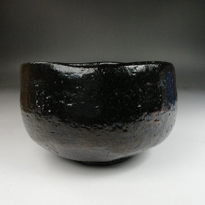 Ohi Ware Black Tea Bowl by Izumi Kisen - Shoun Kiln Kanazawa Chawan