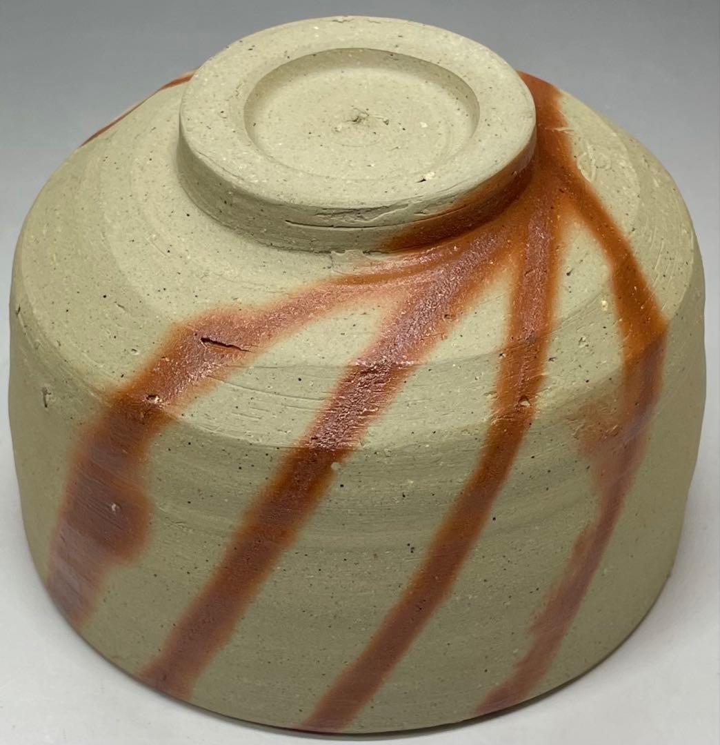 Bizen Hidasuki Chawan by Yamamoto Izuru — Red Cord Marks Tea Bowl, Cultural Property Artist
