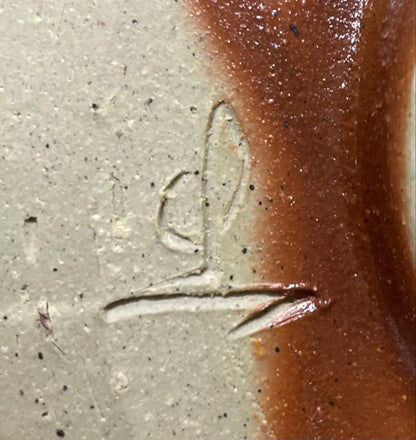 Bizen Hidasuki Chawan by Yamamoto Izuru — Red Cord Marks Tea Bowl, Cultural Property Artist