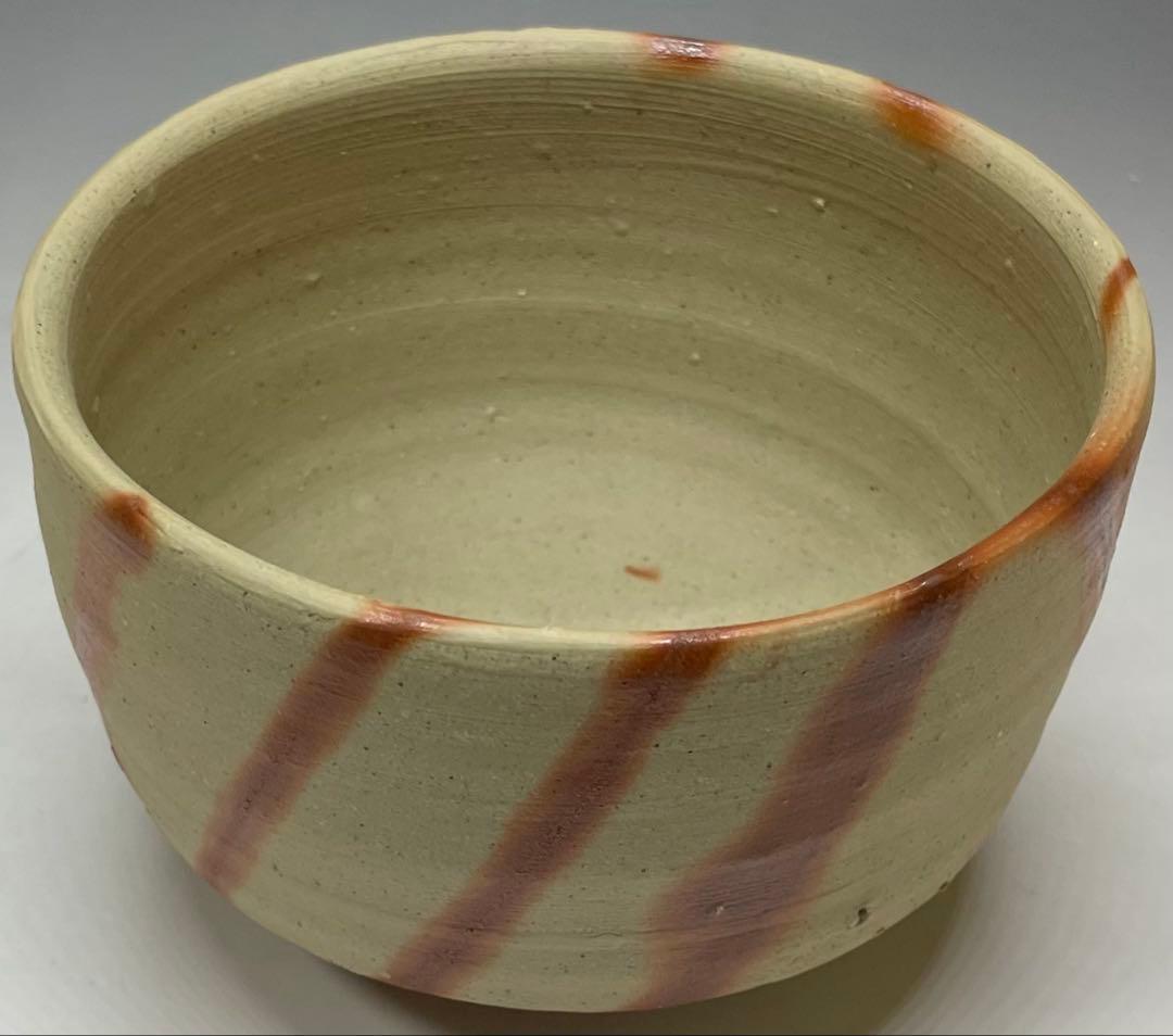 Bizen Hidasuki Chawan by Yamamoto Izuru — Red Cord Marks Tea Bowl, Cultural Property Artist