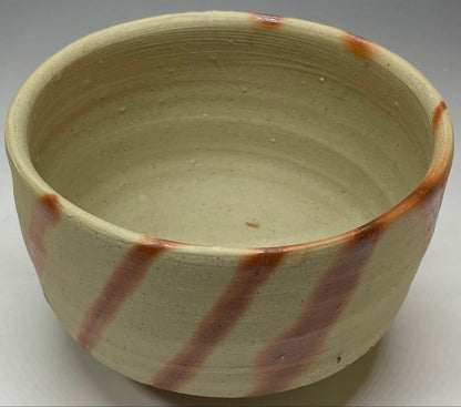 Bizen Hidasuki Chawan by Yamamoto Izuru — Red Cord Marks Tea Bowl, Cultural Property Artist