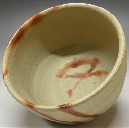 Bizen Hidasuki Chawan by Yamamoto Izuru — Red Cord Marks Tea Bowl, Cultural Property Artist