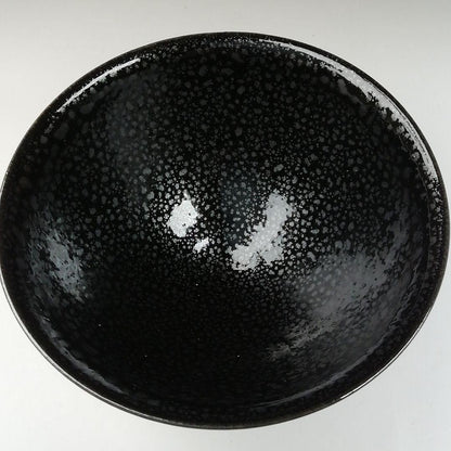Yuteki Tenmoku Glaze Chawan — Wooden Box Inscribed Shimizu Yasutaka