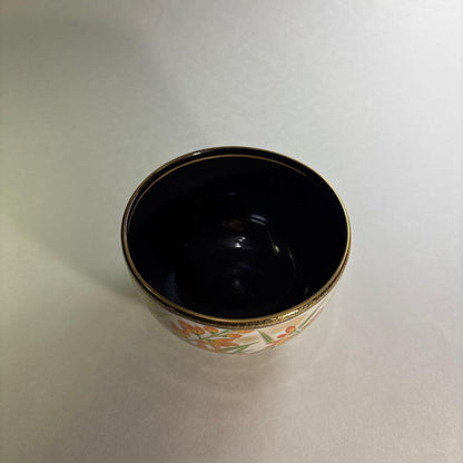 Iris Style Tea Bowl by Ikkyu-gama – Japanese Chawan – Summer Flower Art – Japan