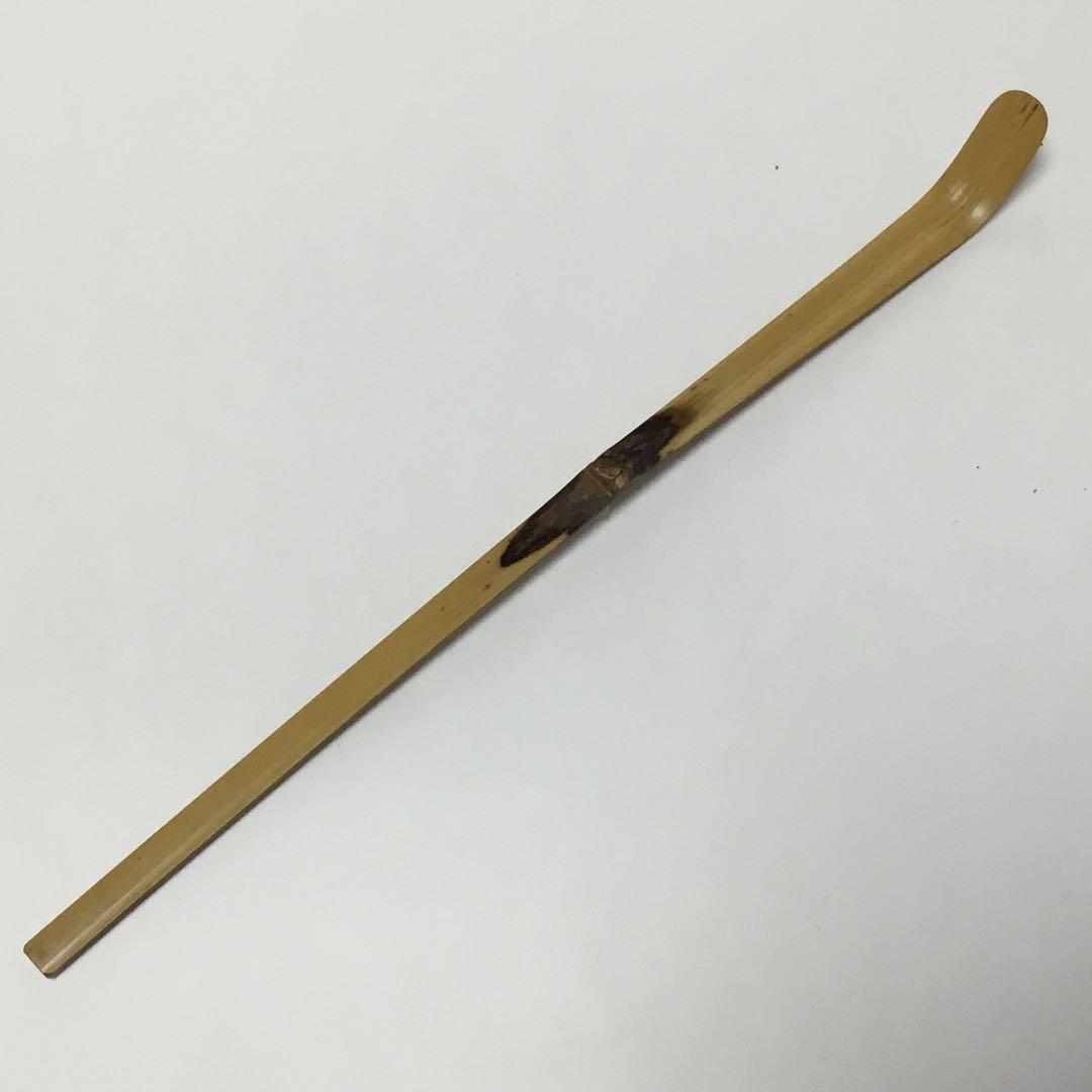 Antique Chashaku Tea Scoop Inscribed 'Wakaba' by Hosogai Kassho, Daitokuji Monk