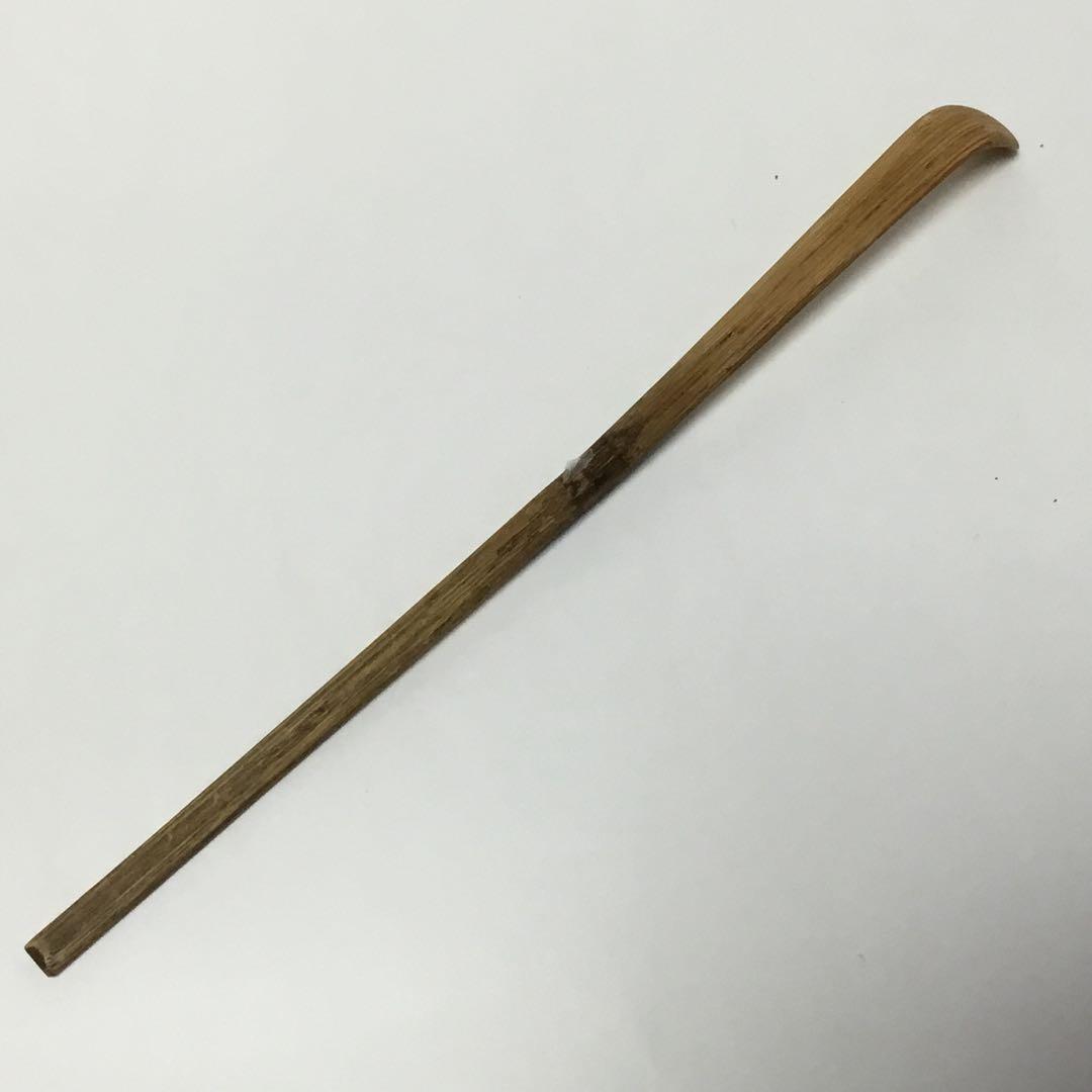 Antique Chashaku Tea Scoop Inscribed 'Wakaba' by Hosogai Kassho, Daitokuji Monk