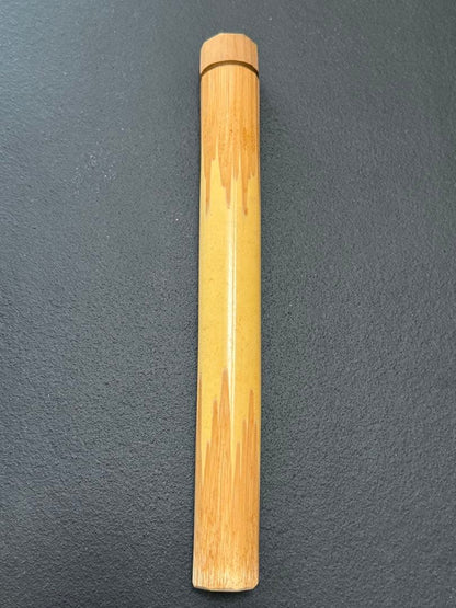 Tea Scoop by Ueda Gizan, Daitokuji Priest — Mei 'Matsu-jo-tsuru' (Crane upon Pine), Signed Box