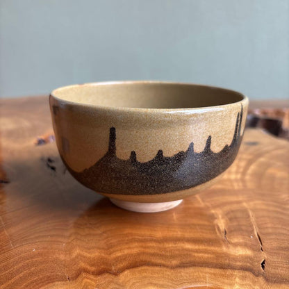 Yohen Glazed Tea Bowl by Heian Toroku - Kyoto Kiln Transformation Chawan