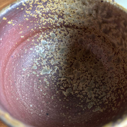 Ogawa Jinsei | Shigaraki Ware Tea Bowl — Natural Ash Glaze Chawan with Coarse Clay