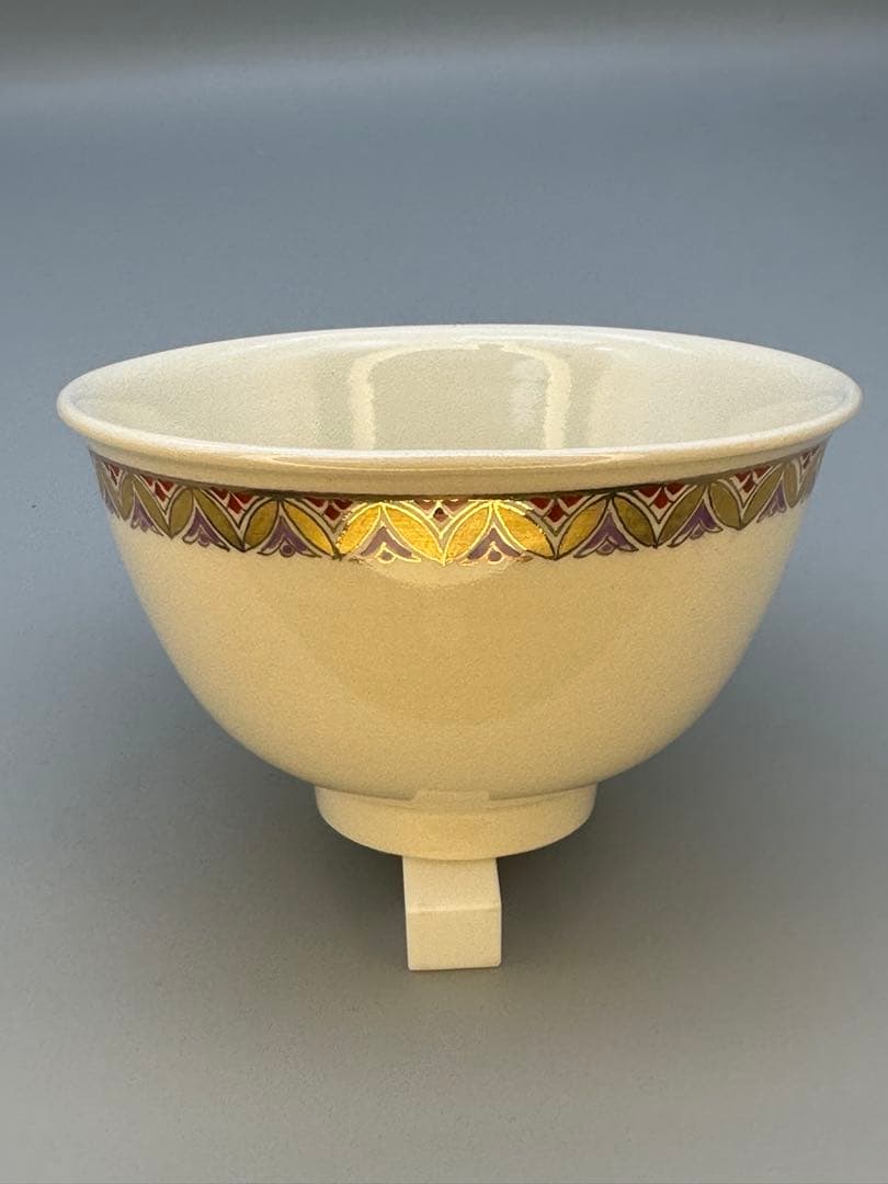 Chin Jukan Satsuma Chawan — Shippo Gold Band Tea Bowl