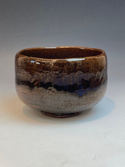Ohi Ware Chawan by Kimura Masaki — Deep Amber Glaze Tea Bowl with Box