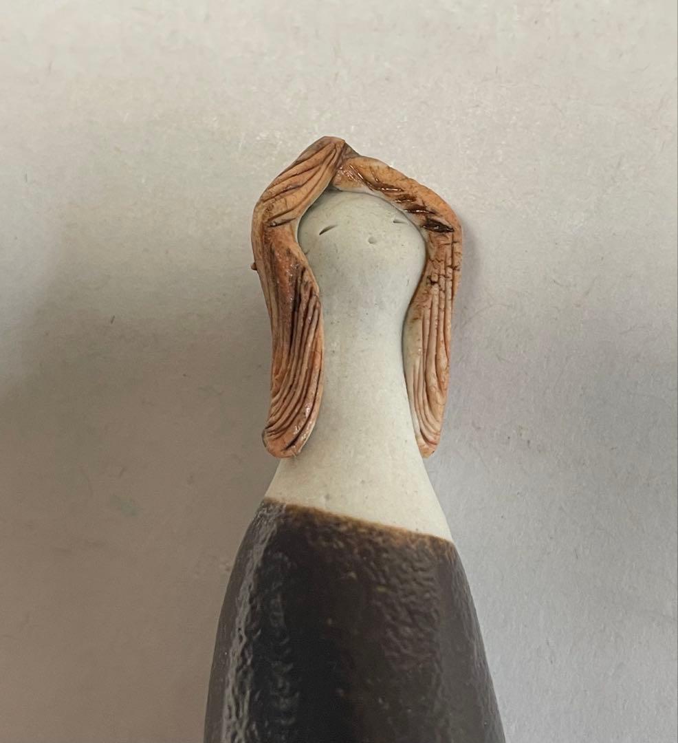 Ceramic Figurine (Tō-Ningyō) – Faceless Woman – Kato Kiyoyuki – Seto Tradition – Japan