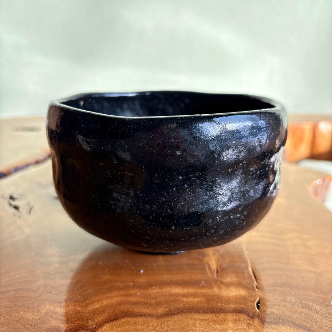 Ohi Choraku Black Ohi-yaki Chawan Kanazawa Tea Bowl Tomobako