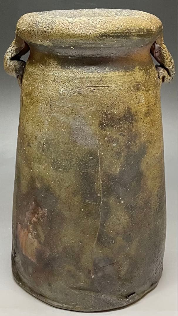 Bizen Mimitsuki Hanaire by Living National Treasure Isezaki Jun | Signed Flower Vase