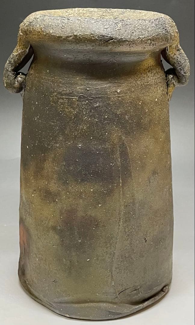 Bizen Mimitsuki Hanaire by Living National Treasure Isezaki Jun | Signed Flower Vase