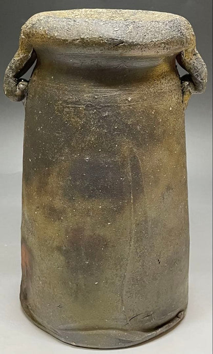 Bizen Mimitsuki Hanaire by Living National Treasure Isezaki Jun | Signed Flower Vase