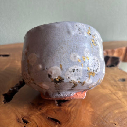 Kohaku-bai Plum Blossom Matcha Chawan Tea Bowl by Koyama Fujio, Suigetsu Kiln, with Signed Tomobako