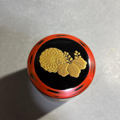 Kiku-Kiri Natsume by Wada Juho – Japanese Tea Caddy – Autumn Grass Makie – Japan