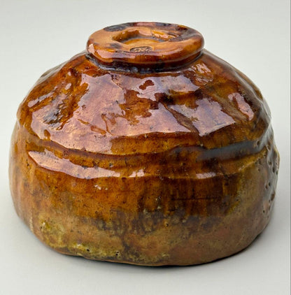 Edo Period Saga-yaki Raku Tea Bowl Arashiyama - Antique Japanese Chawan with Box
