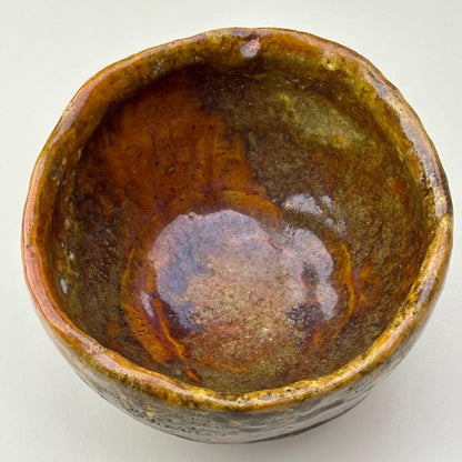 Edo Period Saga-yaki Raku Tea Bowl Arashiyama - Antique Japanese Chawan with Box