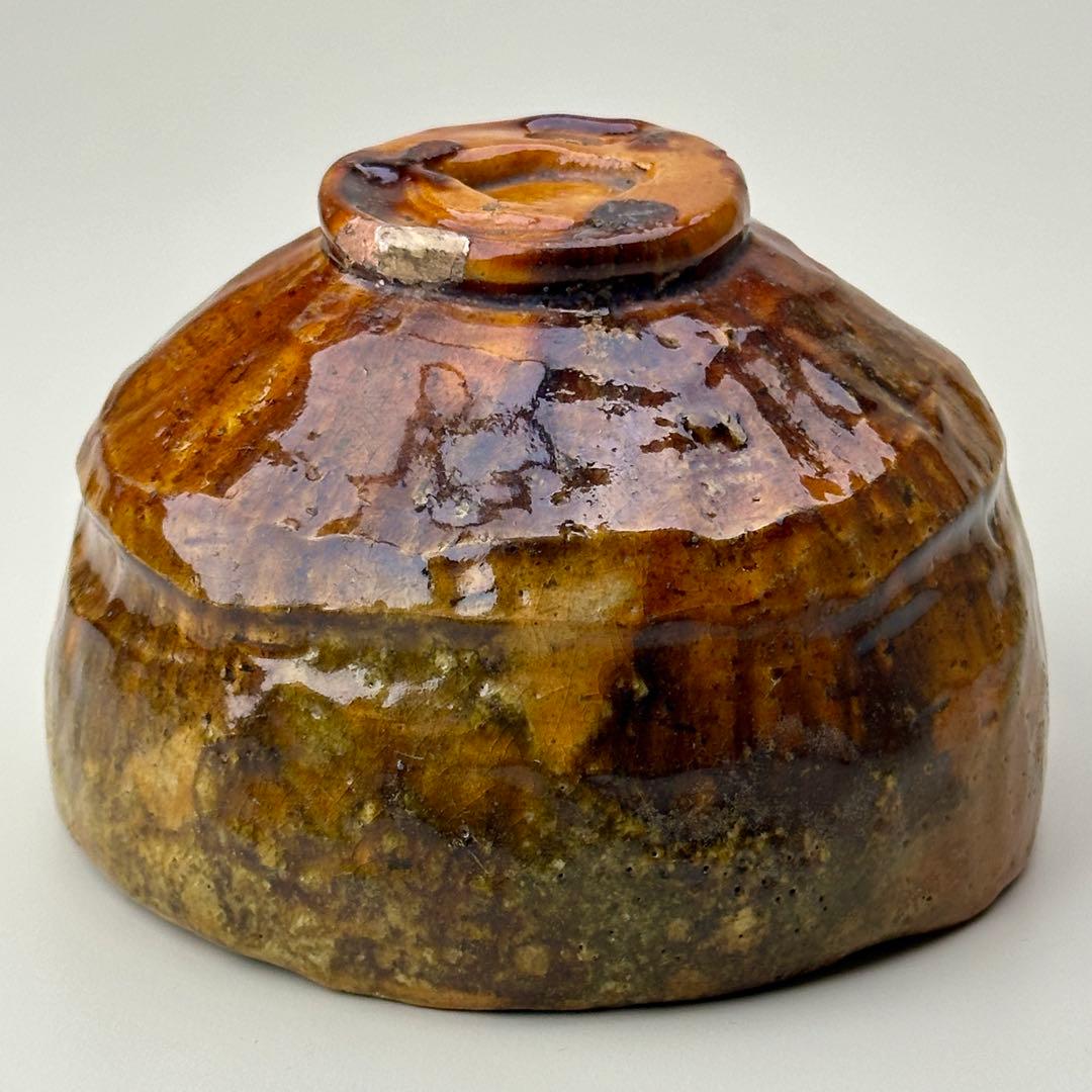 Edo Period Saga-yaki Raku Tea Bowl Arashiyama - Antique Japanese Chawan with Box