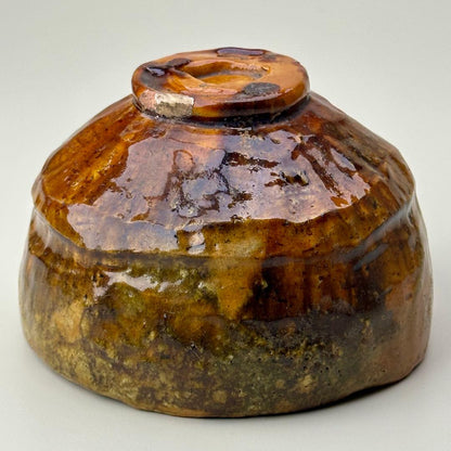 Edo Period Saga-yaki Raku Tea Bowl Arashiyama - Antique Japanese Chawan with Box