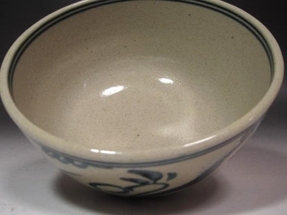 Zeze-yaki — Annam-style Chrysanthemum Tea Bowl, Urasenke 14th Tantansai Inscription