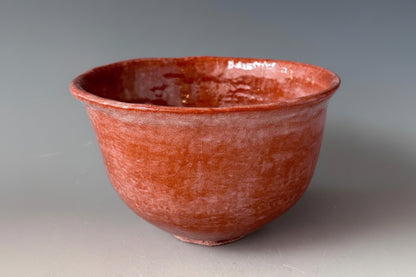 Chojiro-Copy Dojoji Aka-Raku Tea Bowl by Sasaki Shoraku