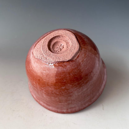 Chojiro-Copy Dojoji Aka-Raku Tea Bowl by Sasaki Shoraku