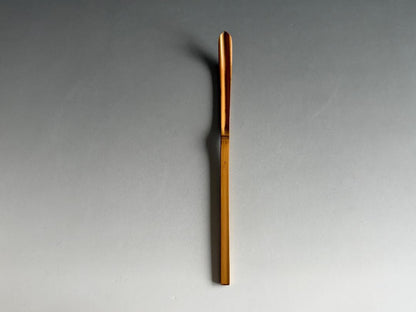 Bamboo Tea Scoop 'Tokiwa' by Horinouchi Sokan Kenchusai XII, Omotesenke Choseian Master, Chashaku with Signed Bamboo Tube and Tomobako
