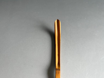 Bamboo Tea Scoop 'Tokiwa' by Horinouchi Sokan Kenchusai XII, Omotesenke Choseian Master, Chashaku with Signed Bamboo Tube and Tomobako