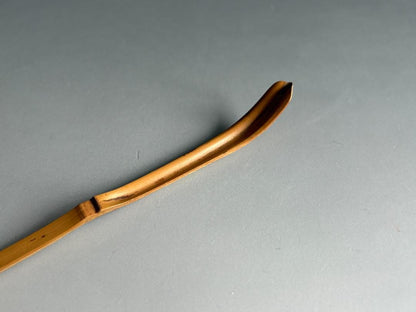 Bamboo Tea Scoop 'Tokiwa' by Horinouchi Sokan Kenchusai XII, Omotesenke Choseian Master, Chashaku with Signed Bamboo Tube and Tomobako