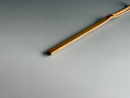 Bamboo Tea Scoop 'Tokiwa' by Horinouchi Sokan Kenchusai XII, Omotesenke Choseian Master, Chashaku with Signed Bamboo Tube and Tomobako