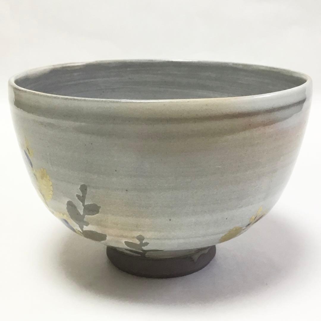 Iwagama Wax-Resist Pussy Willow Tea Bowl - Spring Nekoyanagi Chawan with Kiri Box