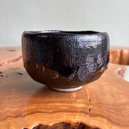 Kuro Raku Matcha Bowl Black Tea Chawan by Suraku Kyoto Tomobako