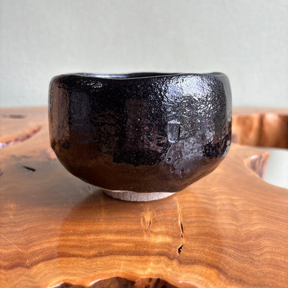 Kuro Raku Matcha Bowl Black Tea Chawan by Suraku Kyoto Tomobako