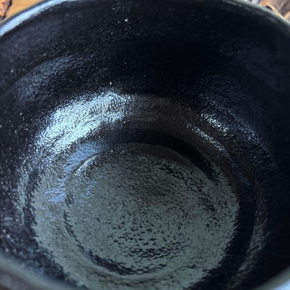 Kuro Raku Matcha Bowl Black Tea Chawan by Suraku Kyoto Tomobako