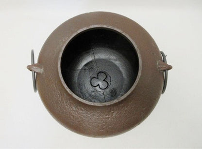 Japanese Cast Iron Tea Ceremony Kettle, Amidado Gama Chagama by Living National Treasure Takahashi Keiten, Signed Tomobako, Unused