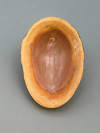 Miura Chikusen Kochi-Utsushi Kogo — Cochin Glaze Bird Incense Container, Tomobako