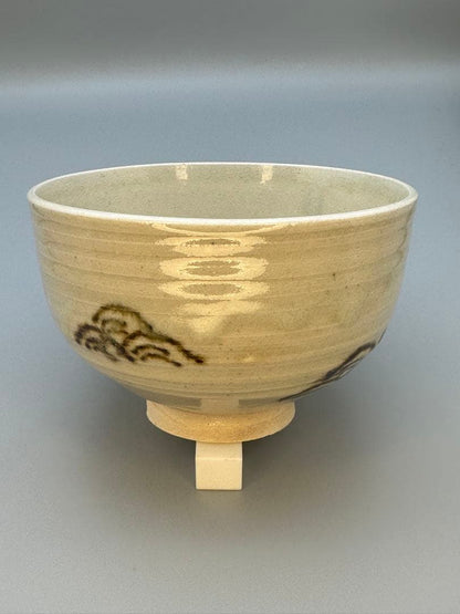 Eiraku Zengoro E-Gohon Chawan — Wave and Cloud, Tomobako