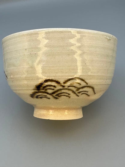 Eiraku Zengoro E-Gohon Chawan — Wave and Cloud, Tomobako