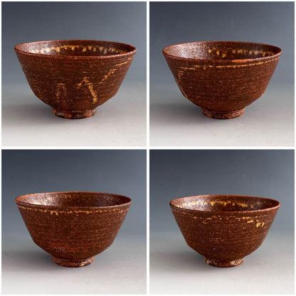 Irabo Tea Bowl by Takahashi Dohachi VI - Kyo-yaki Korean Style