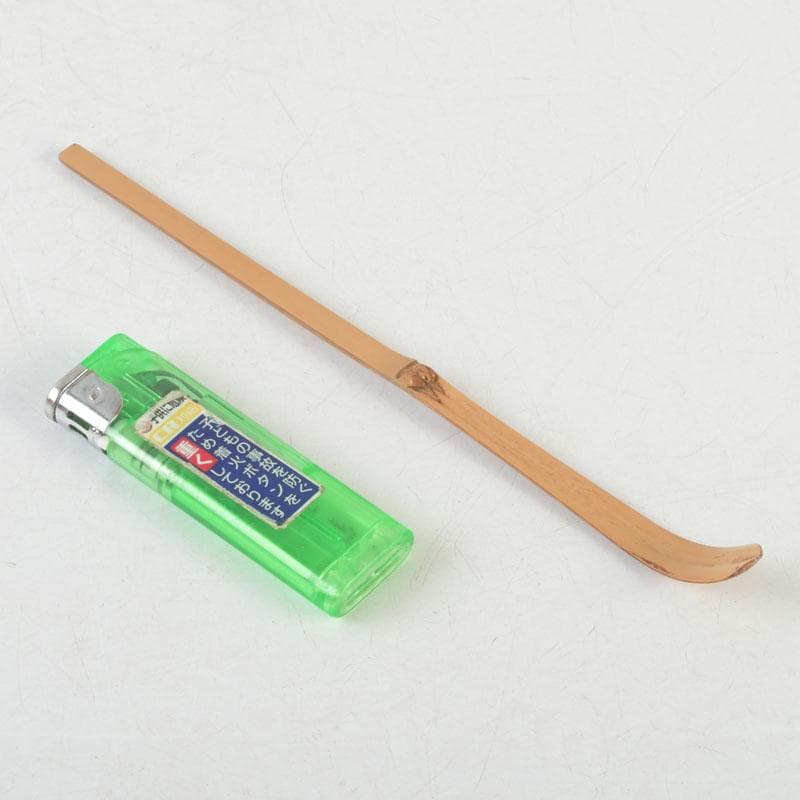 Bamboo Chashaku Tea Scoop by Nishikawa Baigen — Inscribed by Zen Master Fujii Kaido, Daitokuji, with Original Tube and Box
