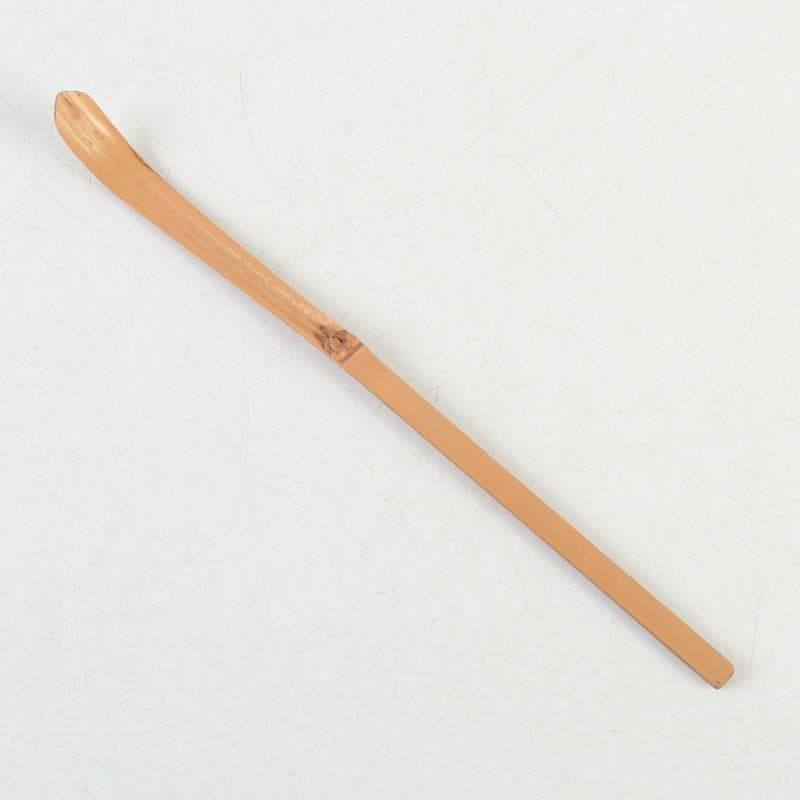 Bamboo Chashaku Tea Scoop by Nishikawa Baigen — Inscribed by Zen Master Fujii Kaido, Daitokuji, with Original Tube and Box